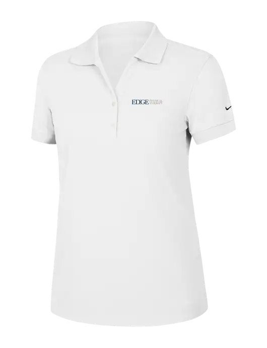 Nike Womens Dri-FIT Classic White Polo w/Edge Physical Therapy Logo