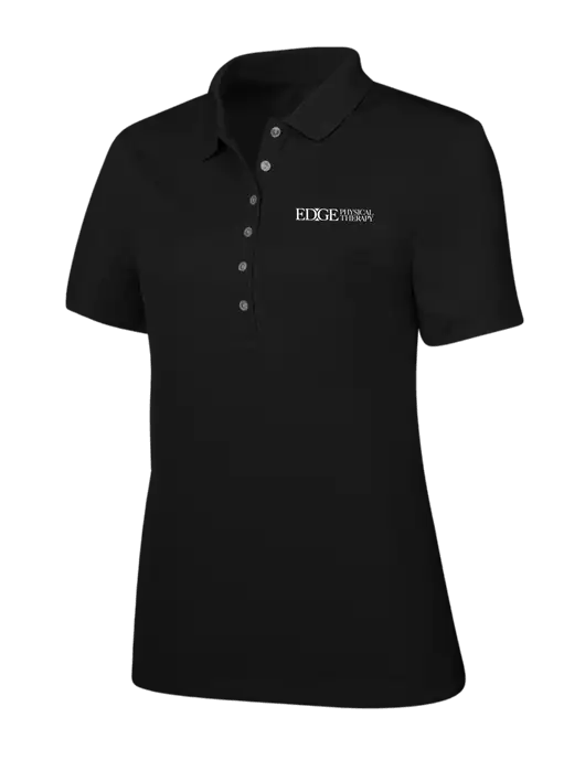 Callaway Womens Ottoman Black Polo w/Edge Physical Therapy Logo