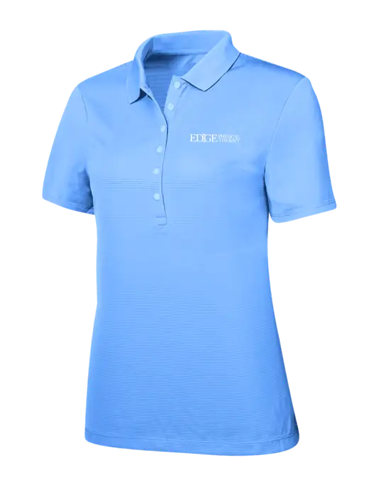 Callaway Womens Ottoman Light Blue Polo w/Edge Physical Therapy Logo
