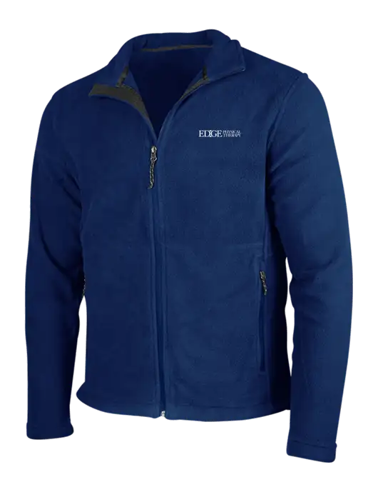 Navy Fleece Jacket w/Edge Physical Therapy Logo