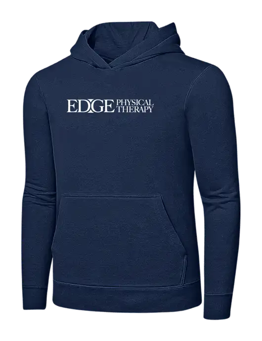 Navy 7.8 oz Ring Spun Hooded Sweatshirt w/Edge Physical Therapy Logo