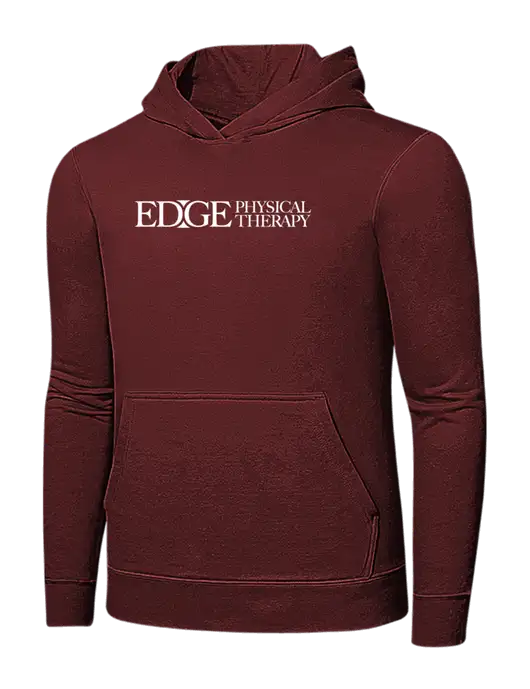 Maroon 7.8 oz Ring Spun Hooded Sweatshirt w/Edge Physical Therapy Logo