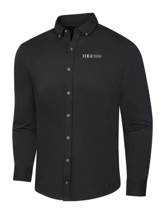 OGIO Blacktop Modern Code Stretch Button-Up Shirt w/Edge Physical Therapy Logo