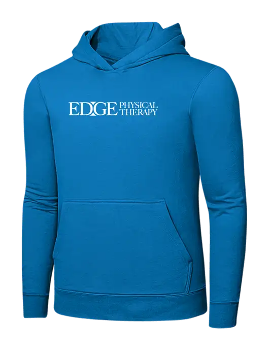 Medium Dark Sapphire 7.8 oz Ring Spun Hooded Sweatshirt w/Edge Physical Therapy Logo