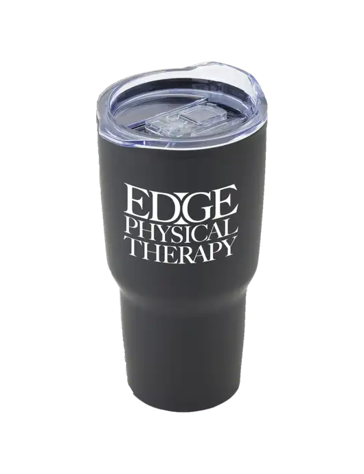 Odyssey Black 30 oz Travel Tumbler w/Edge Physical Therapy Logo