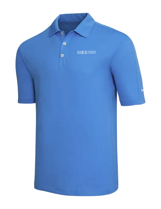 Nike Light Royal Blue Tech Sport Dri-FIT Polo w/Edge Physical Therapy Logo