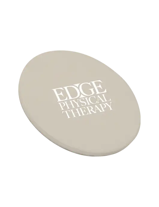 Round Sandstone Coaster w/Edge Physical Therapy Logo