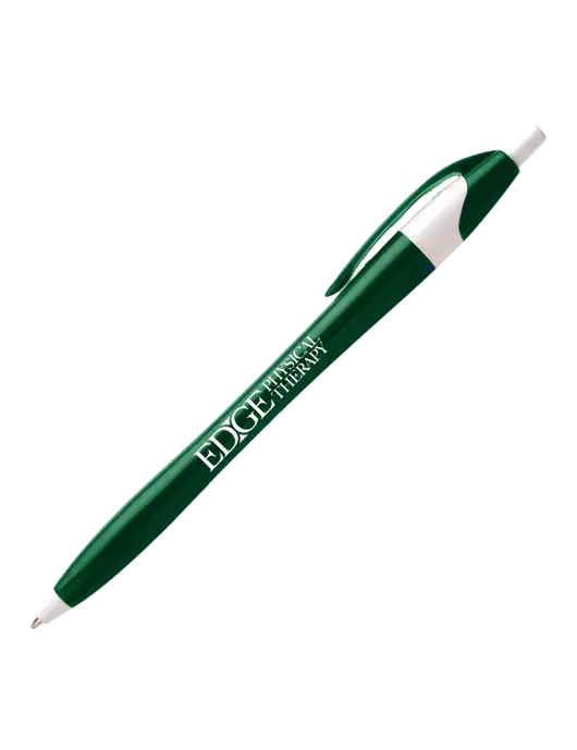 Novella Green/White Executive Pen - Blue Ink w/Edge Physical Therapy Logo