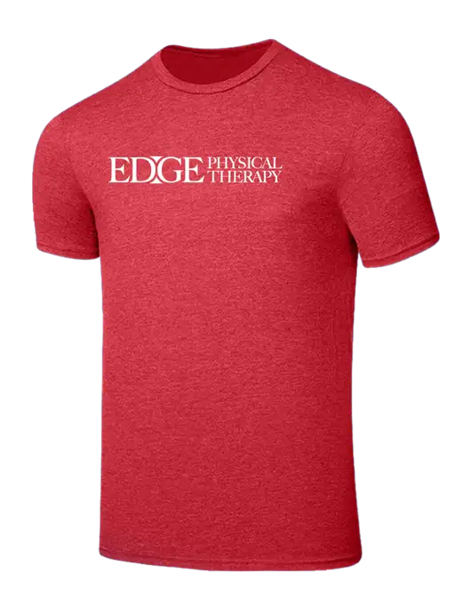 Seriously Soft Heathered Red T-Shirt w/Edge Physical Therapy Logo