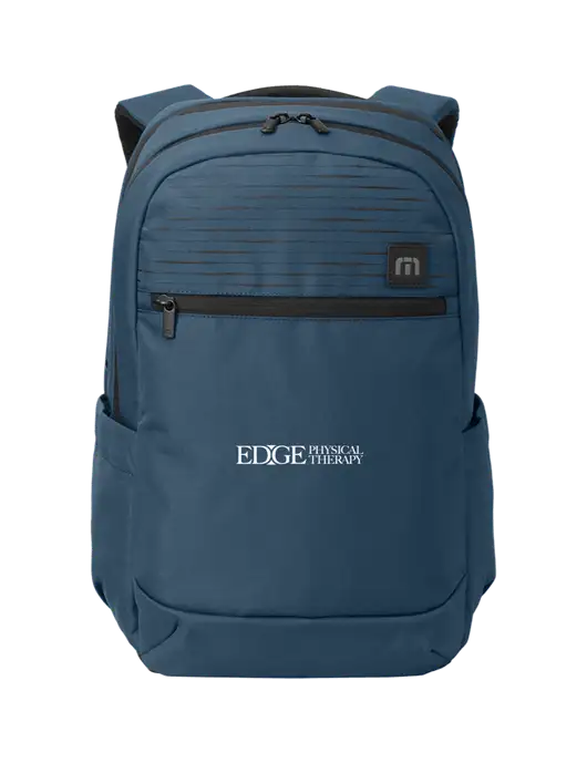 TravisMathew Light Navy Approach Backpack w/Edge Physical Therapy Logo