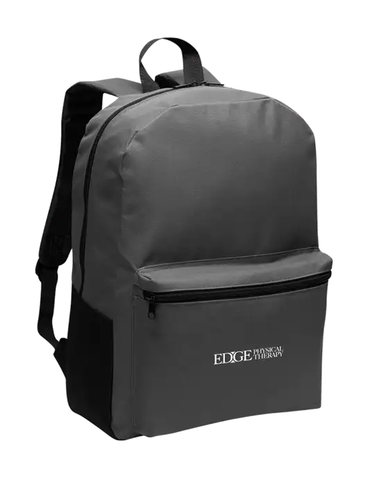 Casual Dark Charcoal Lightweight Laptop Backpack w/Edge Physical Therapy Logo