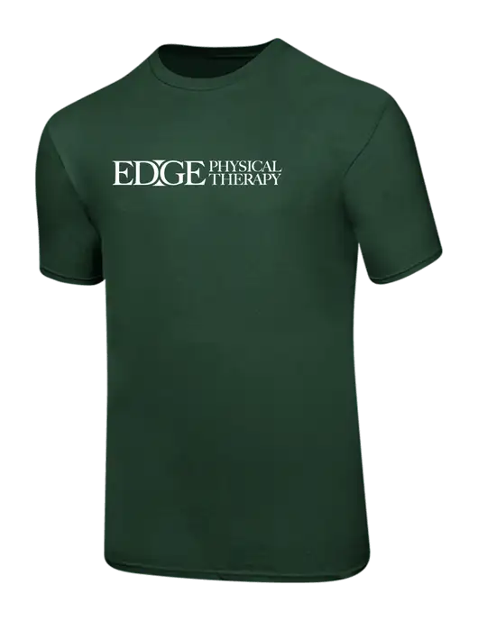 Ring Spun Forest Green 4.5 oz T-Shirt w/Edge Physical Therapy Logo