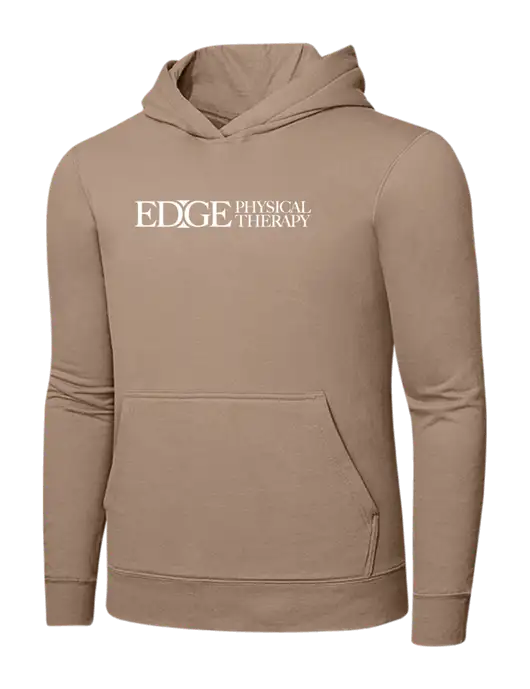 Sand 7.8. oz Ring Spun Hooded Sweatshirt w/Edge Physical Therapy Logo
