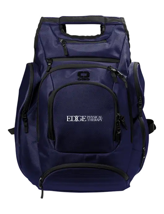 OGIO Navy Metro Ballistic Laptop Backpack w/Edge Physical Therapy Logo