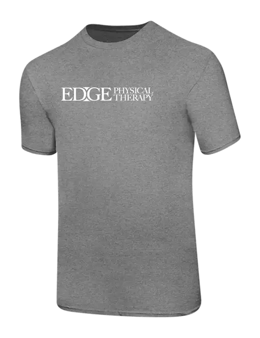 Ring Spun Light Heather Grey 4.5 oz T-Shirt w/Edge Physical Therapy Logo
