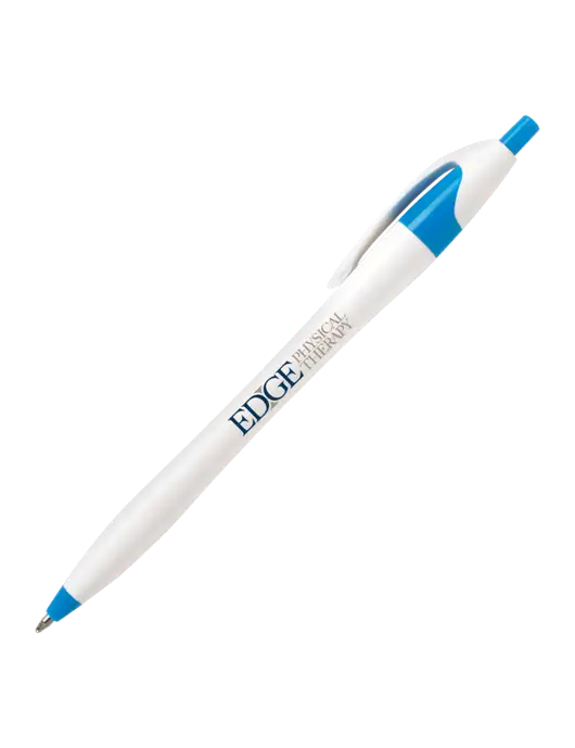 Novella Sapphire Blue/White Splash Pen - Blue Ink w/Edge Physical Therapy Logo