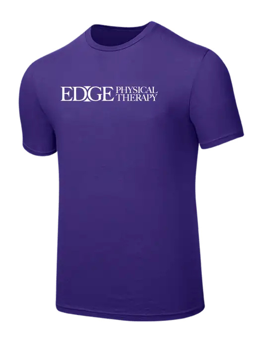 Seriously Soft Purple T-Shirt w/Edge Physical Therapy Logo