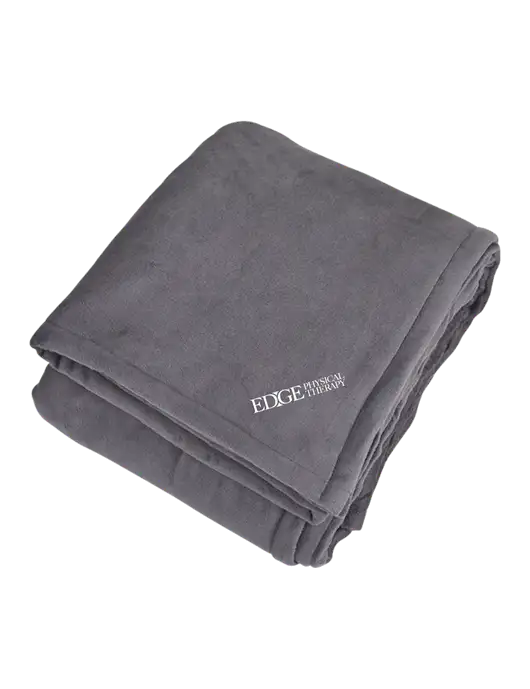 Mountain Lodge Hearth Grey Blanket  w/Edge Physical Therapy Logo