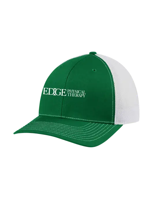Richardson Adjustable Snapback Original 112 Trucker Cap Kelly w/White Mesh w/Edge Physical Therapy Logo