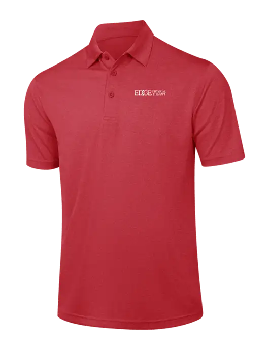 Red Heather Contender Polo w/Edge Physical Therapy Logo