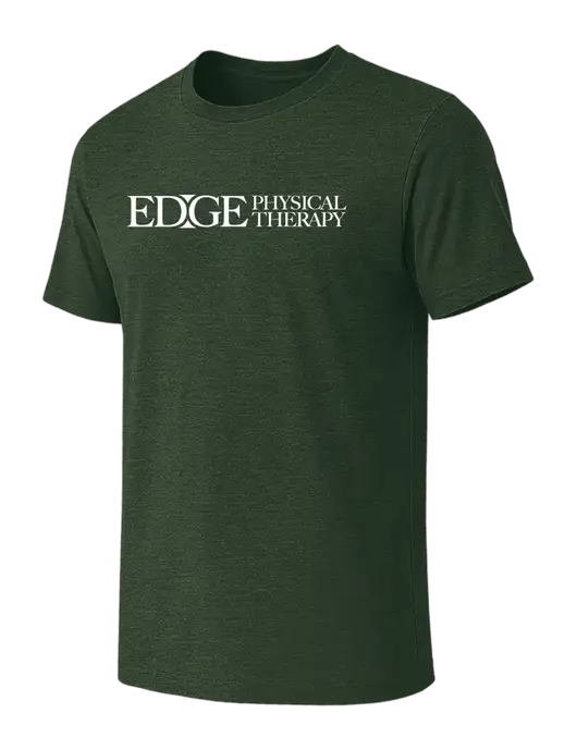 BELLA+CANVAS Heather Forest CVC Short Sleeve Tee w/Edge Physical Therapy Logo