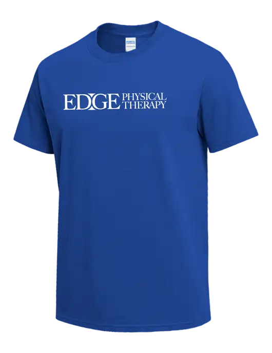 Dark Royal Heavyweight 6.1 oz T-Shirt w/Edge Physical Therapy Logo
