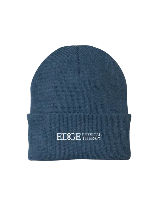 Dark Slate Knit Cap w/Edge Physical Therapy Logo