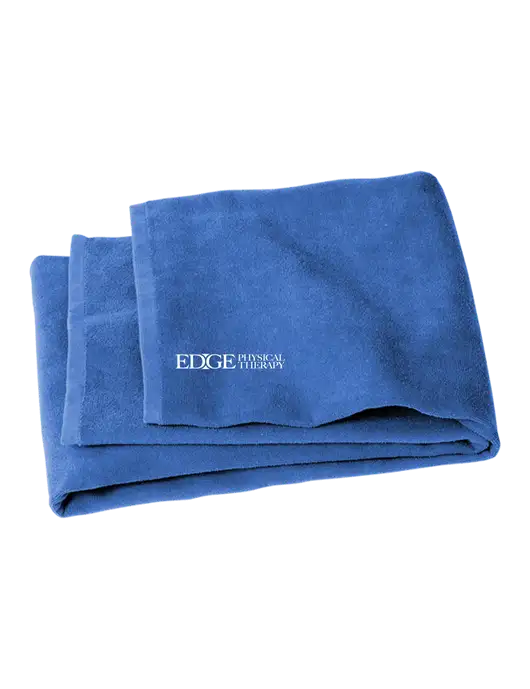 Royal Beach Towel w/Edge Physical Therapy Logo