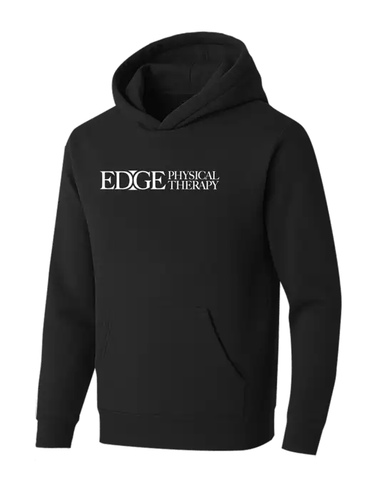 BELLA+CANVAS Black Sponge Fleece Pullover Hoodie w/Edge Physical Therapy Logo