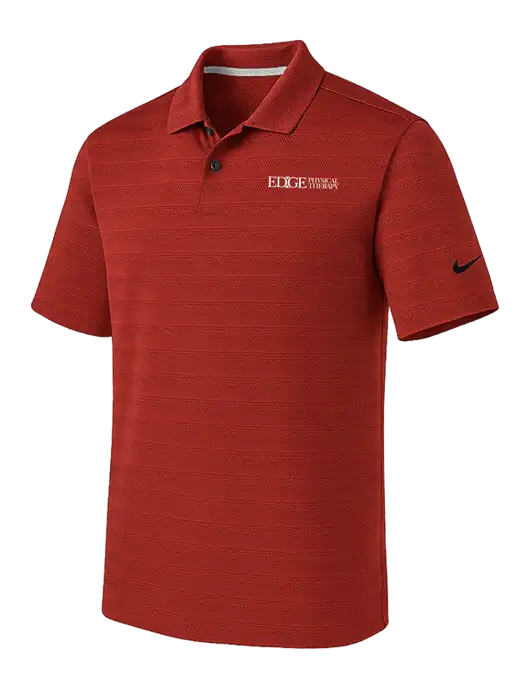 Nike Cardinal Dri-FIT Vapor Jacquard Polo w/Edge Physical Therapy Logo