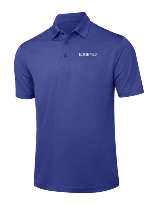 Dark Royal Heather Contender Polo w/Edge Physical Therapy Logo