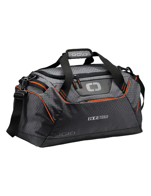 OGIO Tarmac/Orange Catalyst Duffle
 w/Edge Physical Therapy Logo