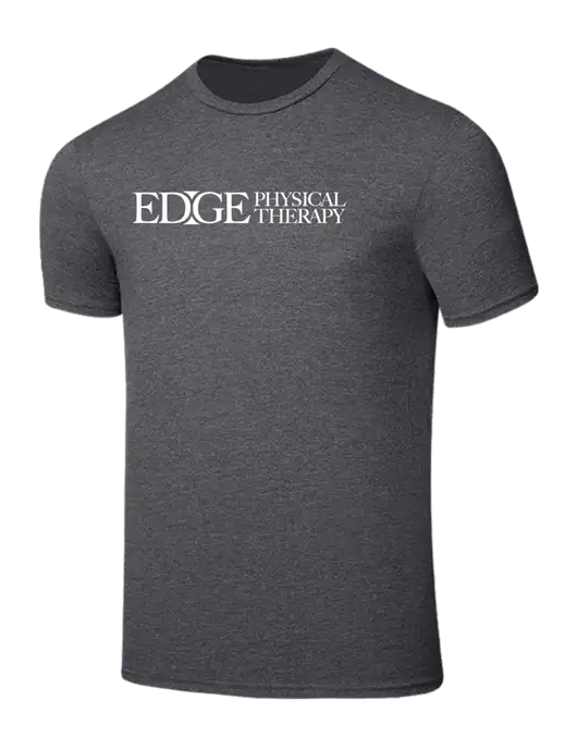 Seriously Soft Heathered Charcoal T-Shirt w/Edge Physical Therapy Logo