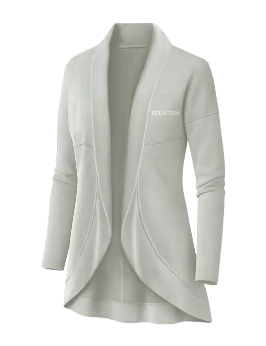 OGIO Ivory Snow Womens Luuma Cocoon Fleece w/Edge Physical Therapy Logo