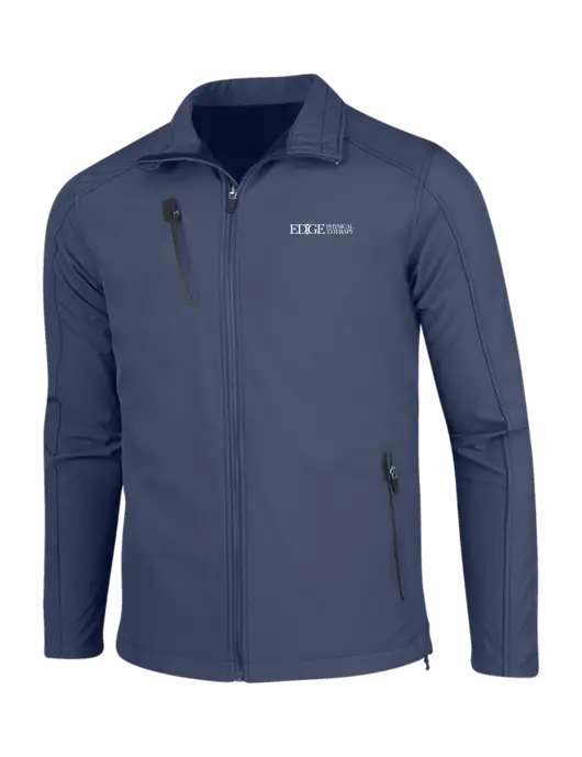 Navy Welded Softshell Jacket w/Edge Physical Therapy Logo
