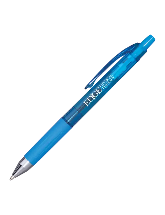Translucent Blue Tint Pen - Blue Ink w/Edge Physical Therapy Logo