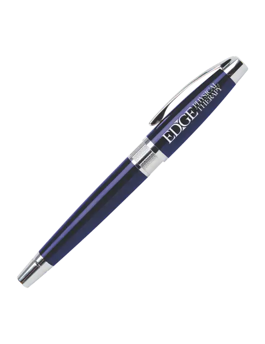 Masscotti Navy Rollerball Pen - Black Ink w/Edge Physical Therapy Logo
