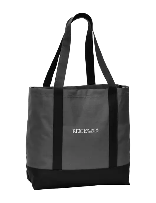 Carryall Charcoal/Black Day Tote Dark w/Edge Physical Therapy Logo