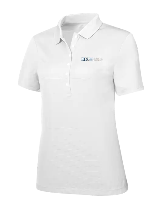 Callaway Womens Ottoman Bright White Polo w/Edge Physical Therapy Logo