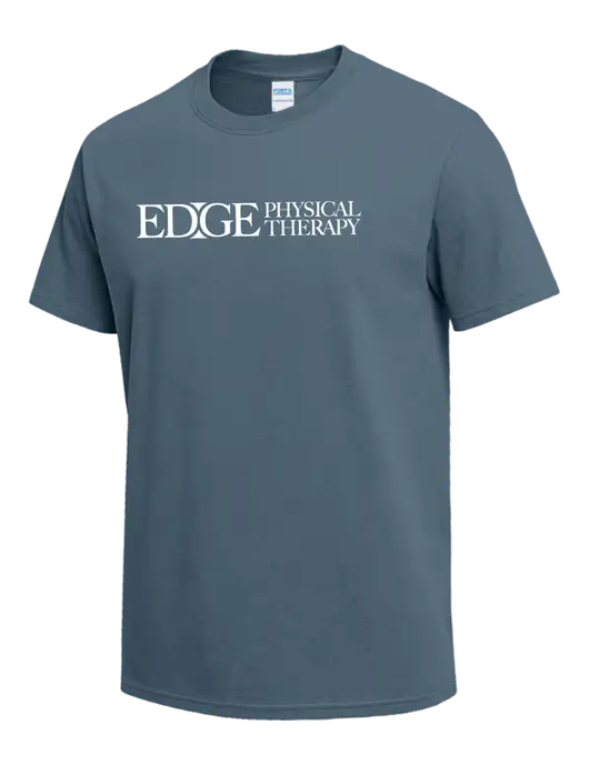 Slate Blue Heavyweight 6.1 oz T-Shirt w/Edge Physical Therapy Logo