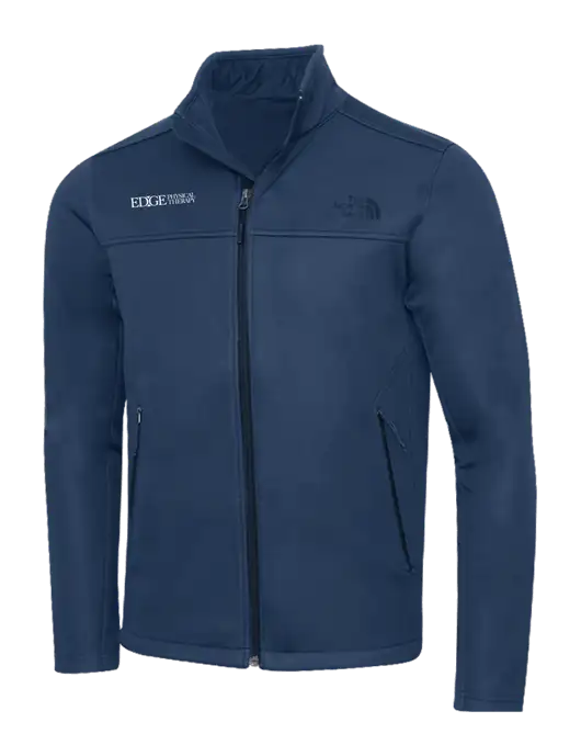 North Face Dark Navy Ridgewall Soft Shell Jacket w/Edge Physical Therapy Logo