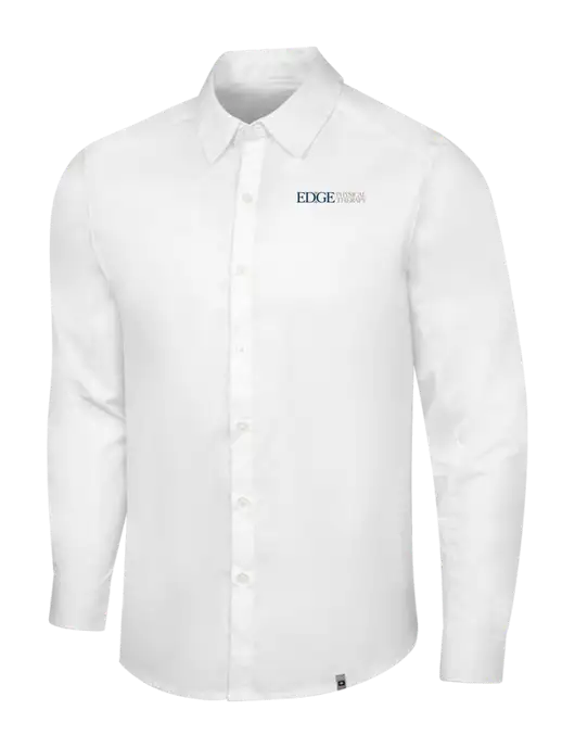 OGIO White Commuter Woven Shirt w/Edge Physical Therapy Logo