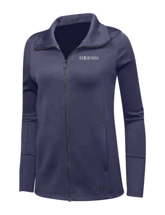 OGIO Navy Womens Endurance Modern Performance Full-Zip w/Edge Physical Therapy Logo