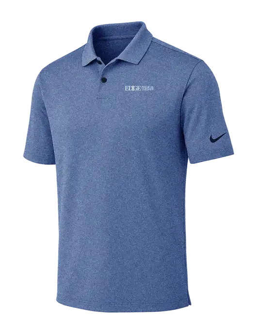 Nike Dark Royal Heather Dri-FIT Vapor Polo w/Edge Physical Therapy Logo