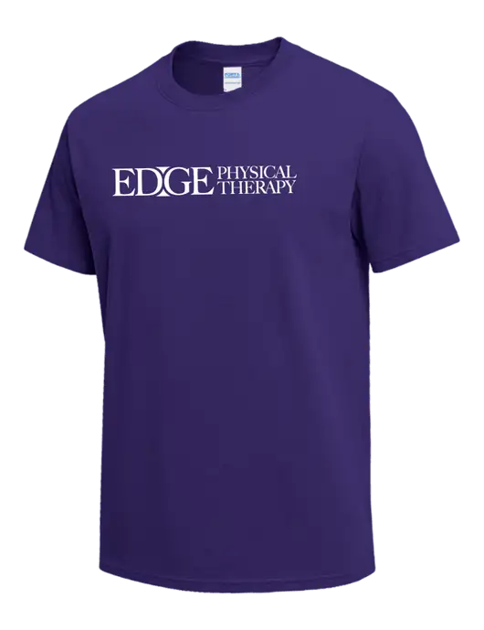 Purple Heavyweight 6.1 oz T-Shirt w/Edge Physical Therapy Logo
