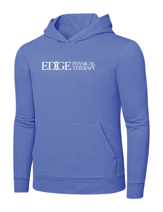 Carolina Blue 7.8 oz Ring Spun Hooded Sweatshirt w/Edge Physical Therapy Logo