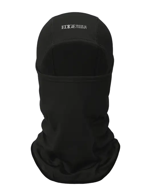 Black CornerStone Smooth Fleece Face Mask w/Edge Physical Therapy Logo