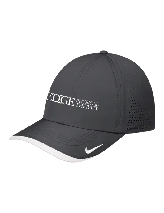 Nike Dark Grey/White Dri-FIT Perforated Performance Cap w/Edge Physical Therapy Logo