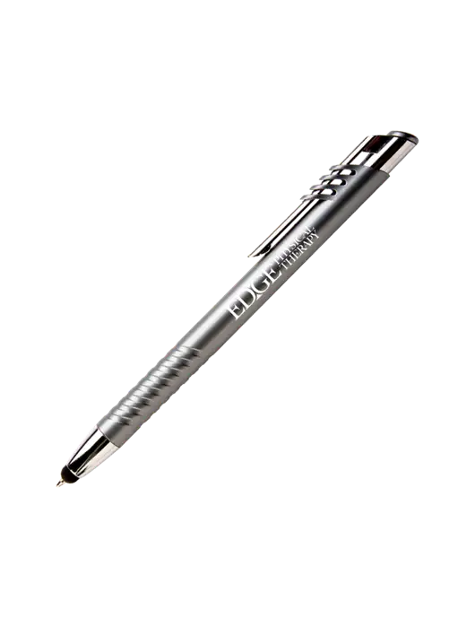 Schirhart Grey Stylus Pen - Blue Ink w/Edge Physical Therapy Logo