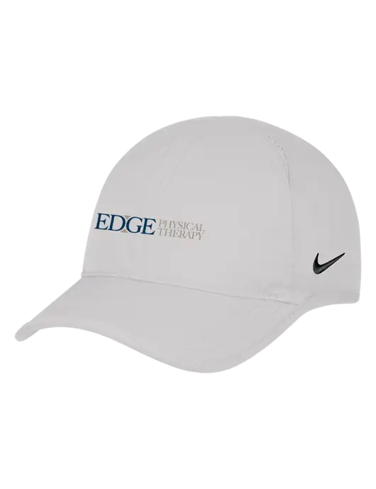 Nike White Featherlight Cap w/Edge Physical Therapy Logo